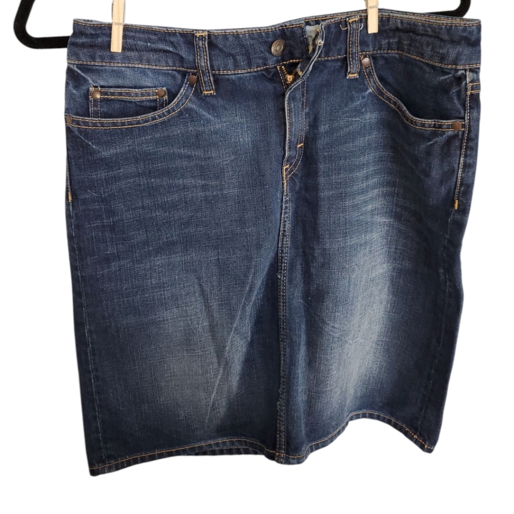 H&M L.O.G.G. Jean Skirt Blue Size 8